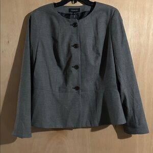 NWT Talbots Charcoal Button-Up Jacket